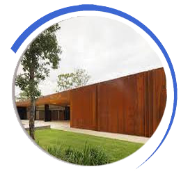  Rusted steel cladding